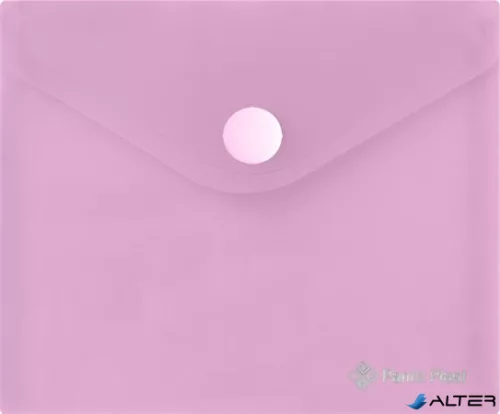 Irattartó tasak, A6, PP, patentos, 160 mikron, PANTA PLAST, pasztell rózsaszín