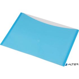   Irattartó tasak, A4, PP, patentos, két zsebes, 200 mikron, PANTA PLAST, kék