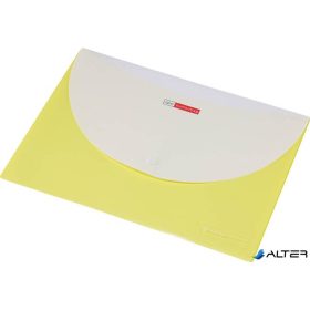   Irattartó tasak, A4, PP, patentos, két zsebes, 200 mikron, PANTA PLAST, sárga