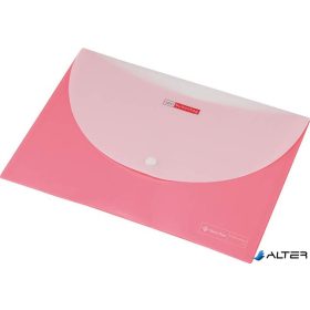   Irattartó tasak, A4, PP, patentos, két zsebes, 200 mikron, PANTA PLAST, rózsaszín