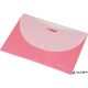 Irattartó tasak, A4, PP, patentos, két zsebes, 200 mikron, PANTA PLAST, rózsaszín