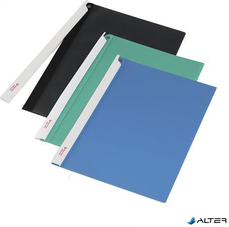 Gyorsfűző, hosszú klipes, PP, A4, PANTA PLAST, kék