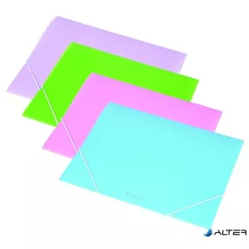   Gumis mappa, 15 mm, PP, A4, PANTA PLAST, pasztell rózsaszín