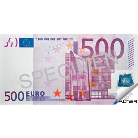   Jegyzettömb, 70 lap, 120x61,5 mm, PANTA PLAST '500 Euro'