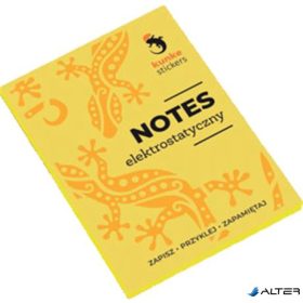   Jegyzettömb, elektrosztatikus, 70x98 mm, 100 lap, PANTA PLAST, sárga