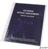 Genotherm, lefűzhető, oldalán hajtófüllel, A4, 150 mikron, víztiszta, VICTORIA OFFICE