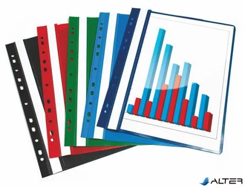 Gyorsfűző, lefűzhető, PP, A4, VICTORIA OFFICE, zöld