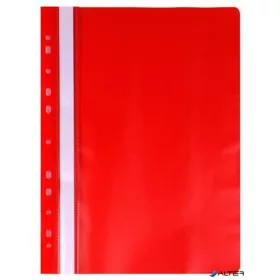 Gyorsfűző, lefűzhető, PP, A4, VICTORIA OFFICE, piros