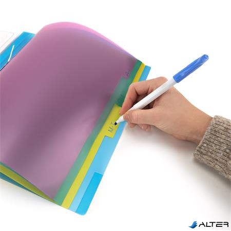 Rendszerező mappa, 5 részes, PP, A4, RAPESCO