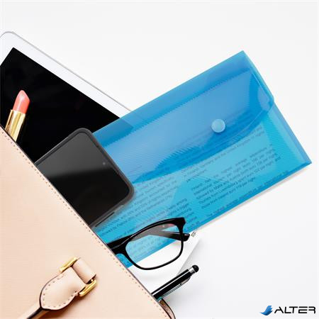 Irattartó tasak, DL, patentos, RAPESCO "Eco", áttetsző vegyes színek