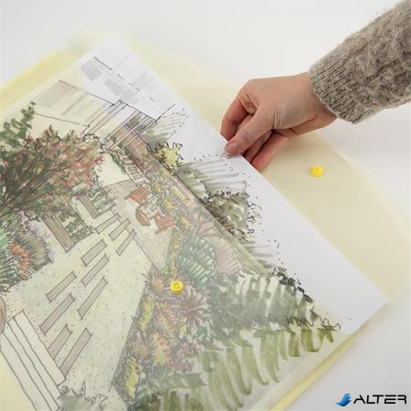 Irattartó tasak, A3, PP, patentos, RAPESCO, vegyes színek