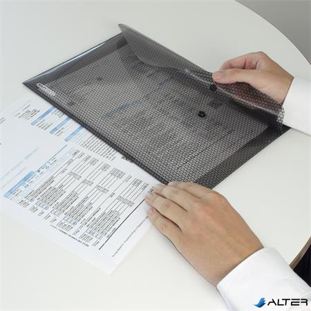 Irattartó tasak, A4+, PP, patentos, adatvédelmi, RAPESCO 'Camouflage'