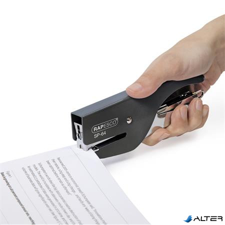 Tűzőgép, kézi, 21/4, 12 lap, RAPESCO 'SP-64', fekete