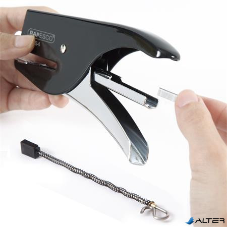 Tűzőgép, kézi, 21/4, 12 lap, RAPESCO 'SP-64', fekete