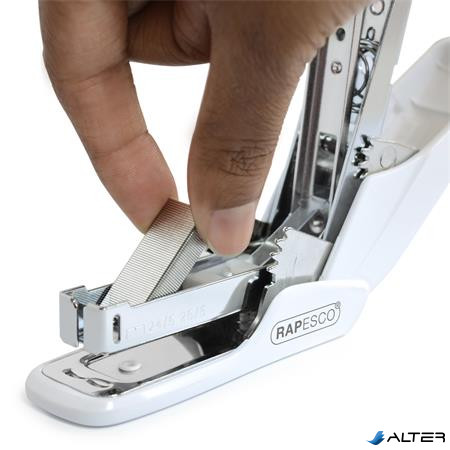 Tűzőgép, 24/6, 26/6, 20 lap, könnyített tűzés, RAPESCO 'X5-Mini Less Effort', világoskék