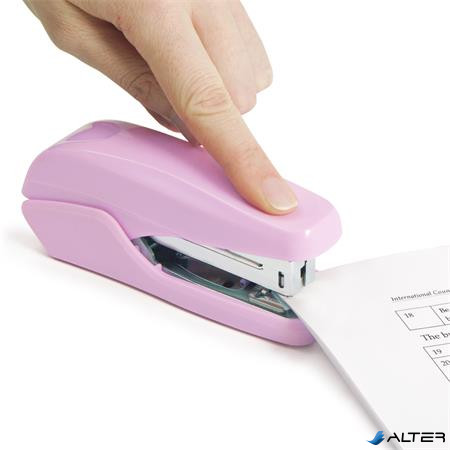 Tűzőgép, 24/6, 26/6, 25 lap, könnyített tűzés, RAPESCO "X5 Less Effort", világos rózsaszín