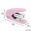 Tűzőgép, 24/6, 26/6, 25 lap, könnyített tűzés, RAPESCO "X5 Less Effort", világos rózsaszín