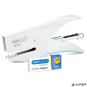   Tűzőgép, kézi, 21/4, 12 lap, RAPESCO 'SP-64', fehér