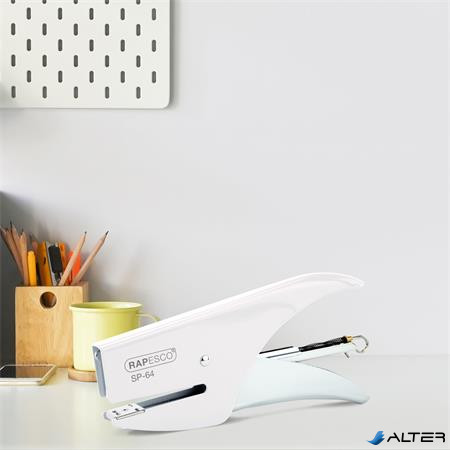 Tűzőgép, kézi, 21/4, 12 lap, RAPESCO 'SP-64', fehér