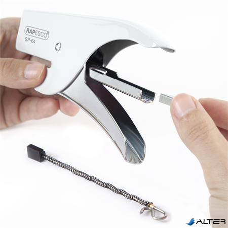 Tűzőgép, kézi, 21/4, 12 lap, RAPESCO 'SP-64', fehér