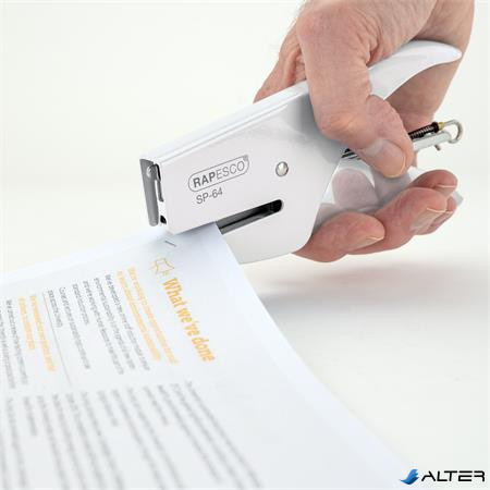 Tűzőgép, kézi, 21/4, 12 lap, RAPESCO 'SP-64', fehér