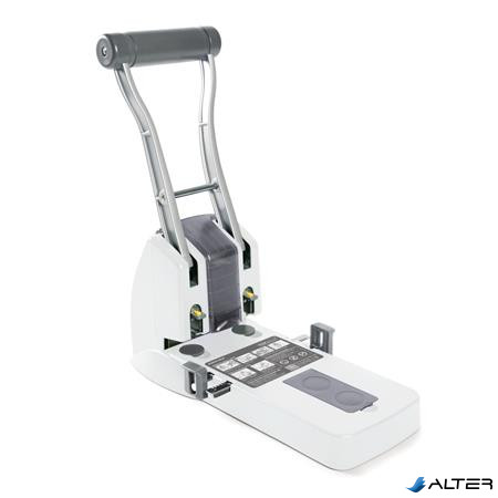 Lyukasztó, nagyteljesítményű, kétlyukú, 150 lap, könnyített lyukasztás, RAPESCO "ECO P2200", fehér