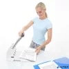 Lyukasztó, nagyteljesítményű, négylyukú, 150 lap, könnyített lyukasztás, RAPESCO "ECO P4400", fehér