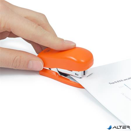 Tűzőgép, 24/6, 26/6, 12 lap, RAPESCO "Bug Mini", narancs