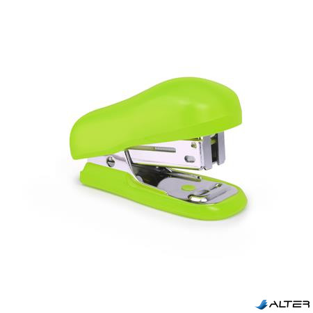 Tűzőgép, 24/6, 26/6, 12 lap, RAPESCO "Bug Mini", zöld