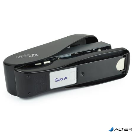 Tűzőgép, 24/6-8, 26/6-8, 50 lap, könnyített tűzés, antibakteriális, RAPESCO " ECO Luna Less Effort", fekete