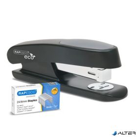  Tűzőgép, 24/6, 20 lap, antibakteriális, RAPESCO 'Germ-Savvy ECO Sting Ray', fekete