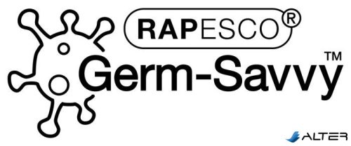 Lyukasztó, kétlyukú, 40 lap, könnyített lyukasztás, antibakteriális, RAPESCO "ECO X5", fehér