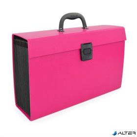 Harmonikatáska, 19 rekeszes, RAPESCO, rózsaszín