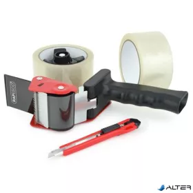   Csomagzáró gép, kézi, RAPESCO "960", 2 db csomagolószalaggal, 1 db késsel