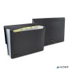 Harmonikamappa, A4, PP, 13 rekeszes, RAPESCO "Germ-Savvy™", matt fekete