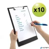 Felírótábla, PVC, A4+, RAPESCO, 10 db, fekete