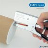 Tűzőgép, kézi, 24/8, 45 lap, fém, RAPESCO "Porpoise ONE", króm