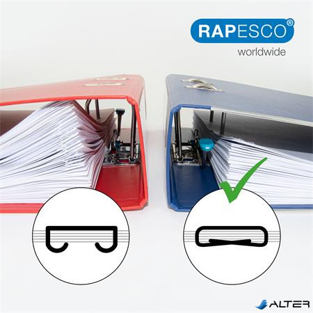 Tűzőgép, kézi, 24/8, 45 lap, fém, RAPESCO "Porpoise ONE", króm