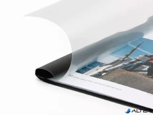 Gyorsfűző, klipes, PP, A4, RAPESCO "Eco GRS Recycled", fekete