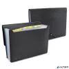 Harmonikamappa, A4, PP, 13 rekeszes, RAPESCO "Eco GRS Recycled", matt fekete