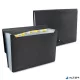Harmonikamappa, A4, PP, 13 rekeszes, RAPESCO "Eco GRS Recycled", matt fekete