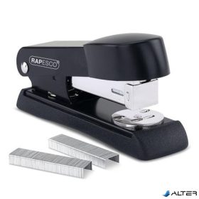   Tűzőgép, 24/6, 26/6, 20 lap, fém, RAPESCO 'Minno Half-Strip', fekete