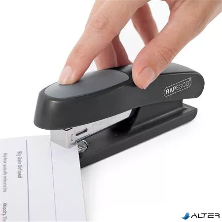 Tűzőgép, 24/6, 26/6, 20 lap, RAPESCO 'Sting Ray Half-Strip', fekete