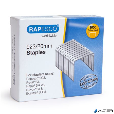 Tűzőkapocs, 923/20, horganyzott, RAPESCO