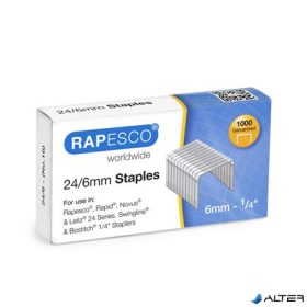 Tűzőkapocs, 24/6, horganyzott, RAPESCO