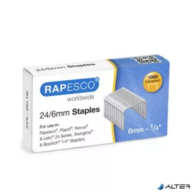Tűzőkapocs, 24/6, horganyzott, RAPESCO