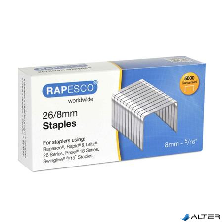 Tűzőkapocs, 26/8, horganyzott, RAPESCO