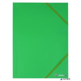 Gumis mappa, 15 mm, PP, A4, VICTORIA OFFICE, zöld