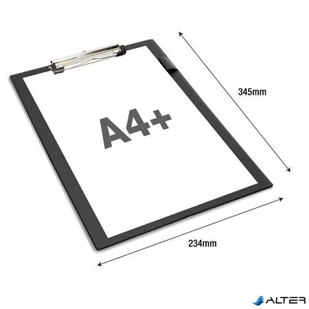 Felírótábla, PVC, A4+, RAPESCO, fekete