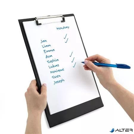 Felírótábla, PVC, A4+, RAPESCO, fekete